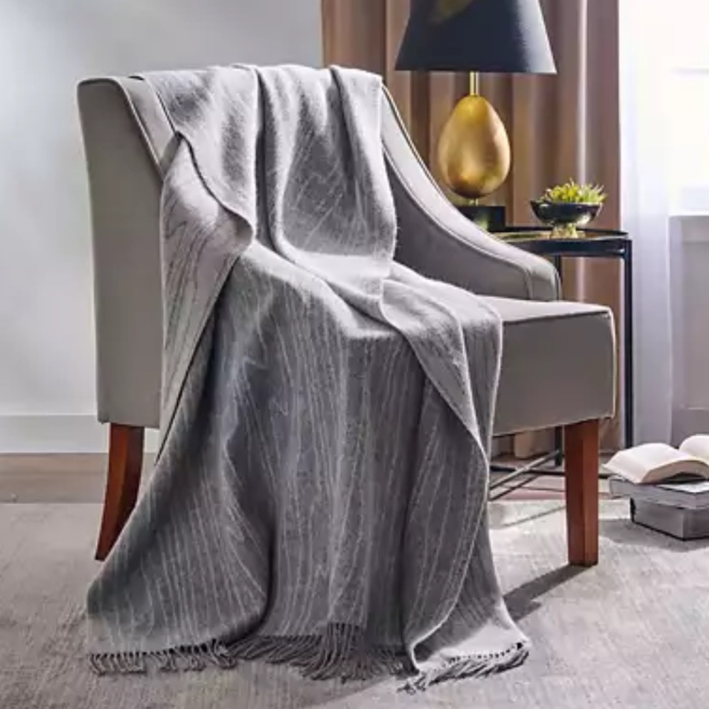 Michael Aram Woodgrain Throw
